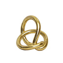 Escultura Decorativa Nudo Naja II en Resina Acabado Dorado