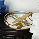 Figura Decorativa de Pared, Libélula en Resina Acabado Dorado I