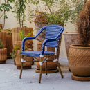 Silla Amelie Azul con Blanco