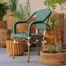 Silla Amelie Verde con Blanco