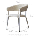 Silla Atenas con Braceras Tapizada