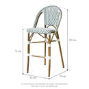 Banco Nantes Blanco con Verde