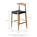 Banco Oslo Tejido Negro