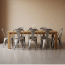 Silla Bat Metal Clear