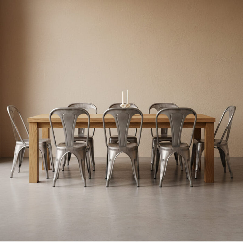 Silla Bat Metal Clear