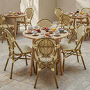 Silla Canah Crema con Café