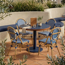 Silla Canah Azul con Crema