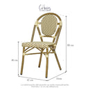 Silla Canah Crema con Café