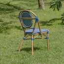 Silla Canah Azul con Crema