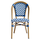 Silla Normandía Blanco con Azul