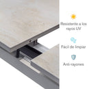 Mesa Expandible de Piedra Sinterizada