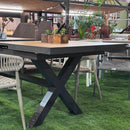 Mesa Expandible Veneto Gris Obscuro