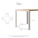 Mesa Loreto Gris Obscuro