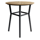 Mesa Periquera Grecia Redonda Gris Obscuro