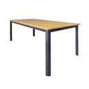 Mesa Rectangular Creta Gris Obscuro