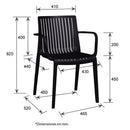 Silla Milos Azul Niebla