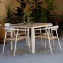Silla Mykonos Blanca con beige