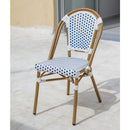 Silla Nantes Blanco con Azul