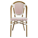 Silla Nantes Blanco con Rojo