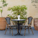 Silla Nantes Negro con Blanco