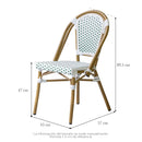 Silla Nantes Blanco con Verde