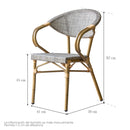 Set de 4 sillas Napoleón Miel