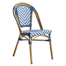 Silla Normandía Blanco con Azul