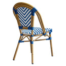 Silla Normandía Blanco con Azul