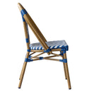 Silla Normandía Blanco con Azul
