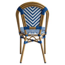 Silla Normandía Blanco con Azul
