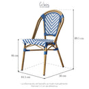 Silla Normandía Blanco con Azul