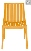 Silla Milos sin Brazo Amarilla