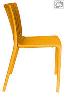 Silla Milos sin Brazo Amarilla