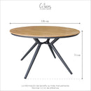 Mesa Redonda Olimpia Gris Obscuro