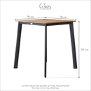 Mesa Periquera Esparta Cuadrada Gris