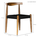 Silla Oslo Tejida Negra