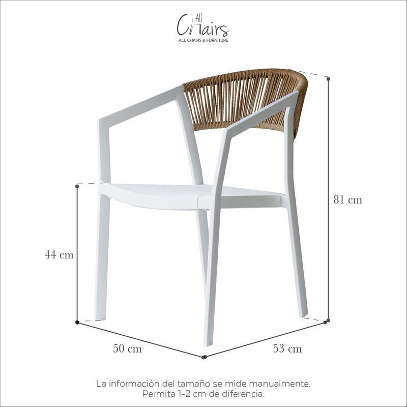 Silla Porto Blanca asiento textiline.