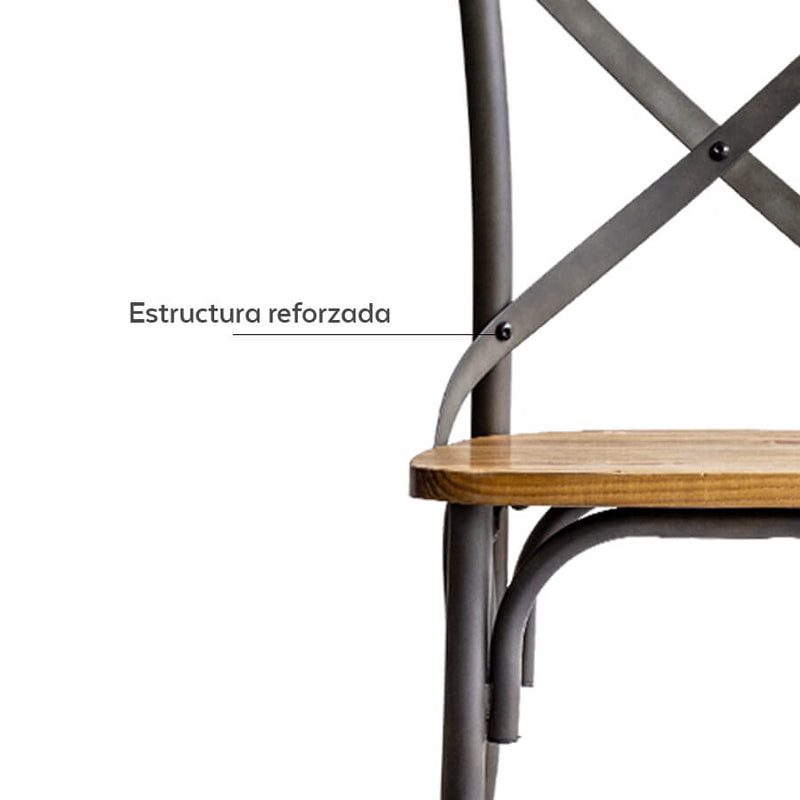 Juego de Comedor Industry 6 Sillas Con Mesa