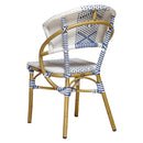 Silla Celie blanco / azul