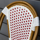 Silla Nantes Blanco con Rojo