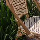 Silla Nantes Crema con Café