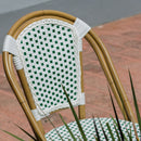 Silla Nantes Blanco con Verde