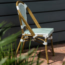 Silla Nantes Blanco con Verde