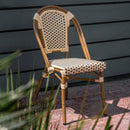 Silla Nantes Crema con Café