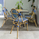 Silla Canah Azul con Crema