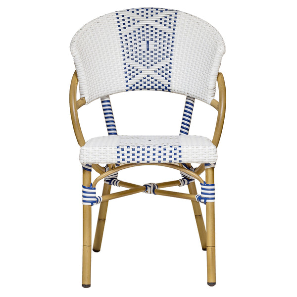 Silla Celie blanco / azul