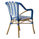 Silla Amelie Azul con Líneas Blancas