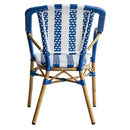 Silla Amelie Azul con Líneas Blancas