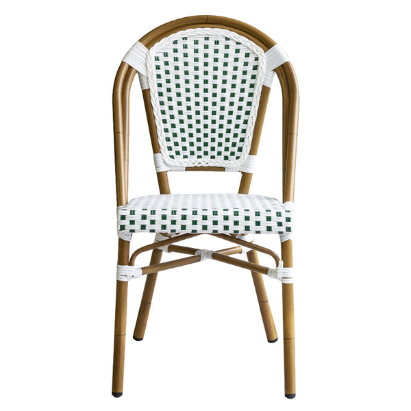 Silla Nantes Blanco con Verde