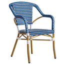 Silla Amelie Azul con Blanco